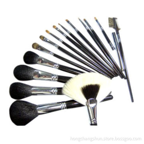 16-piece specialist makeup brush set, lamb hair, eco-friendly material